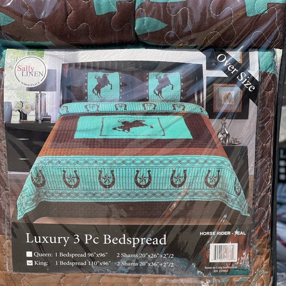 New Luxury king/Cal king size bedspread/Quilt/bedspread set,3PCS - Picture 4 of 4